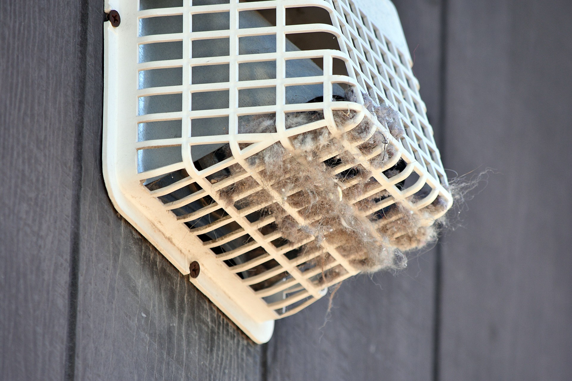 A diry, lint filled dryer ven
